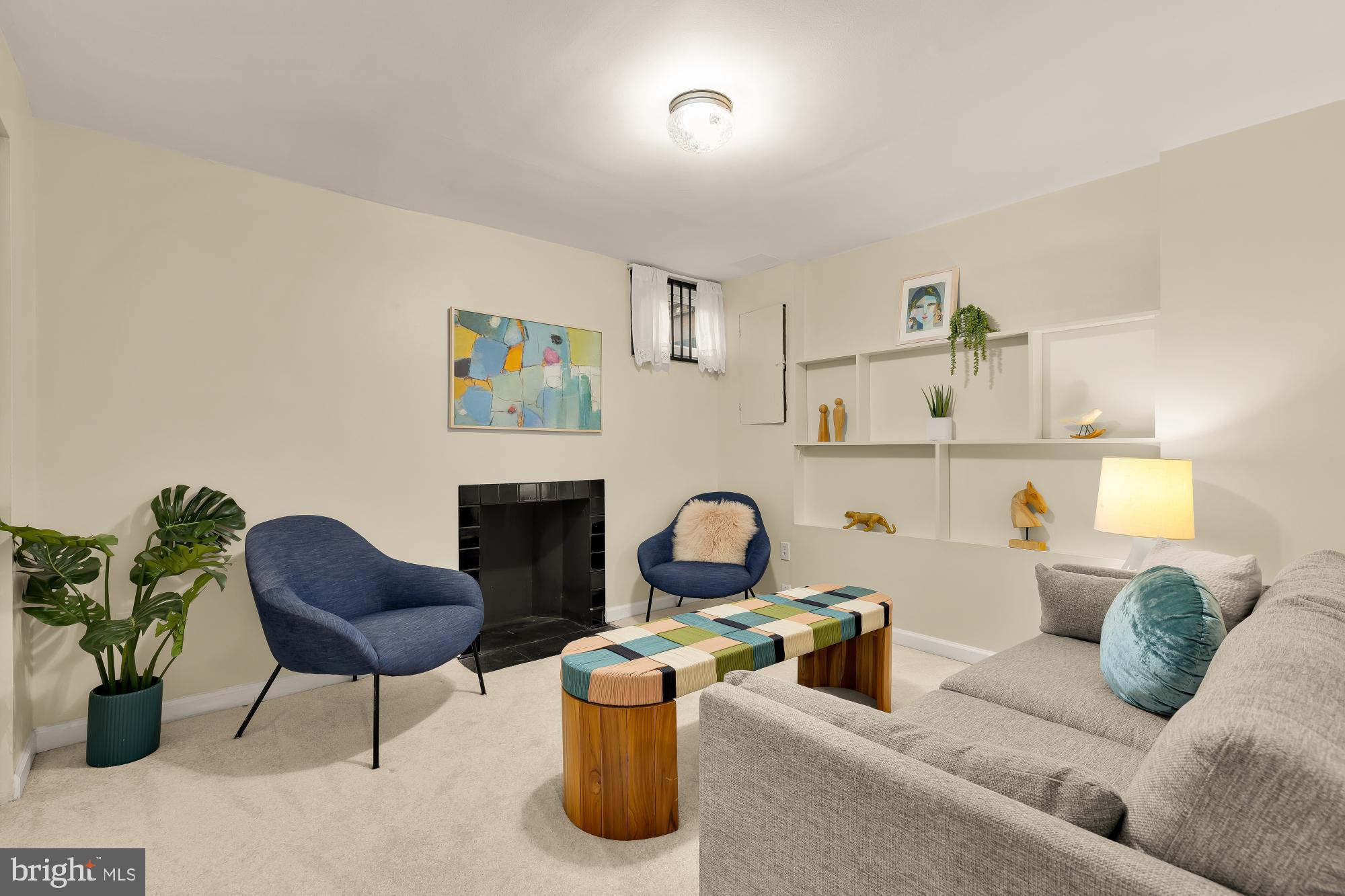 2446 South Walter Reed Drive, Unit B Arlington, VA 22206 - Photo 20 of 26 Cozy basement retreat with working fireplace