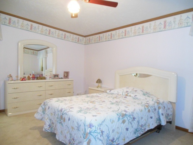 895 Cayuga Trail Marengo, IL 60152 - Photo 20 of 39 a bedroom with a bed and a dresser
