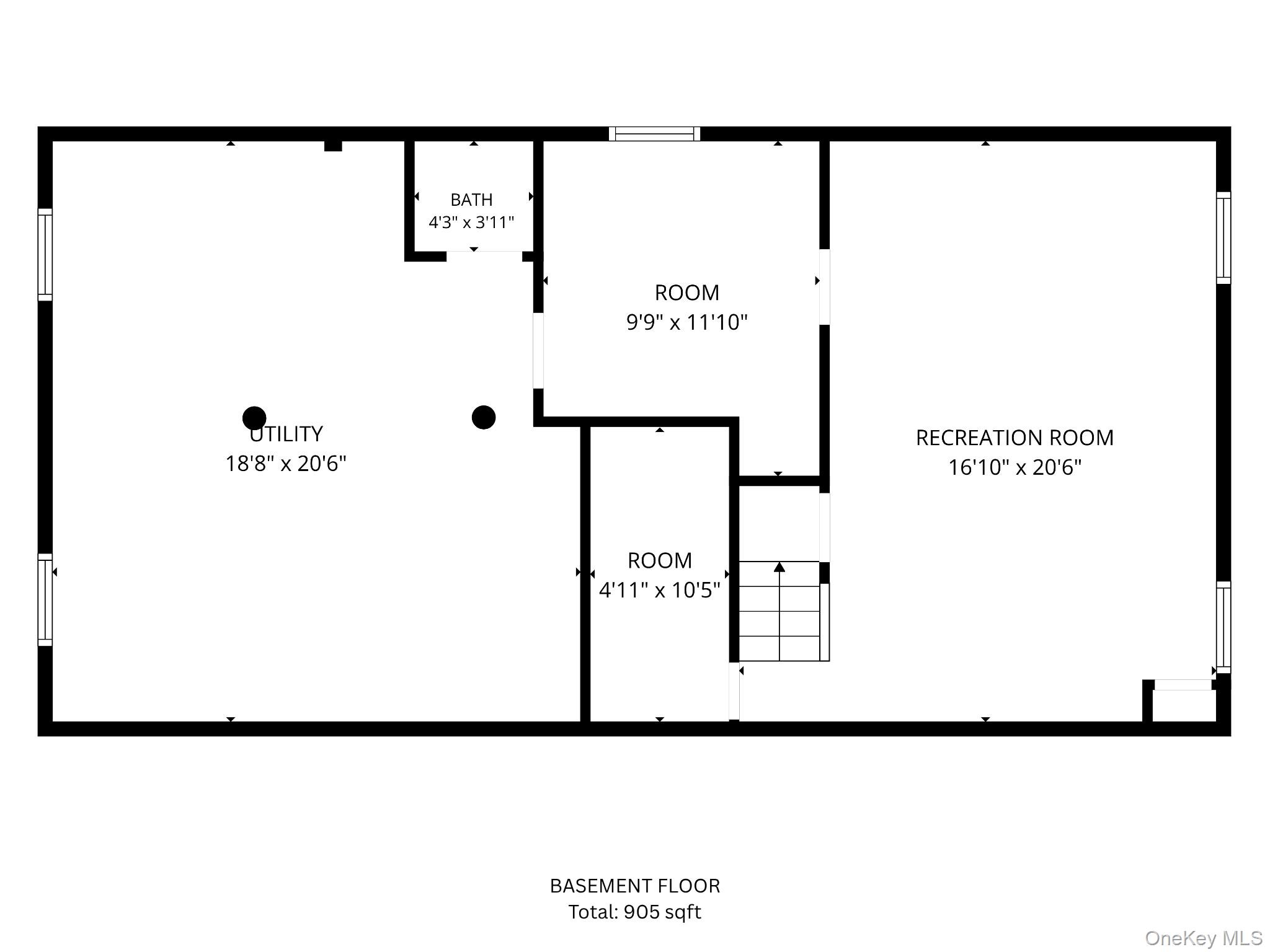 826 Fulton Street Valley Stream, NY 11580 - Photo 30 of 30 a picture of a floor plan