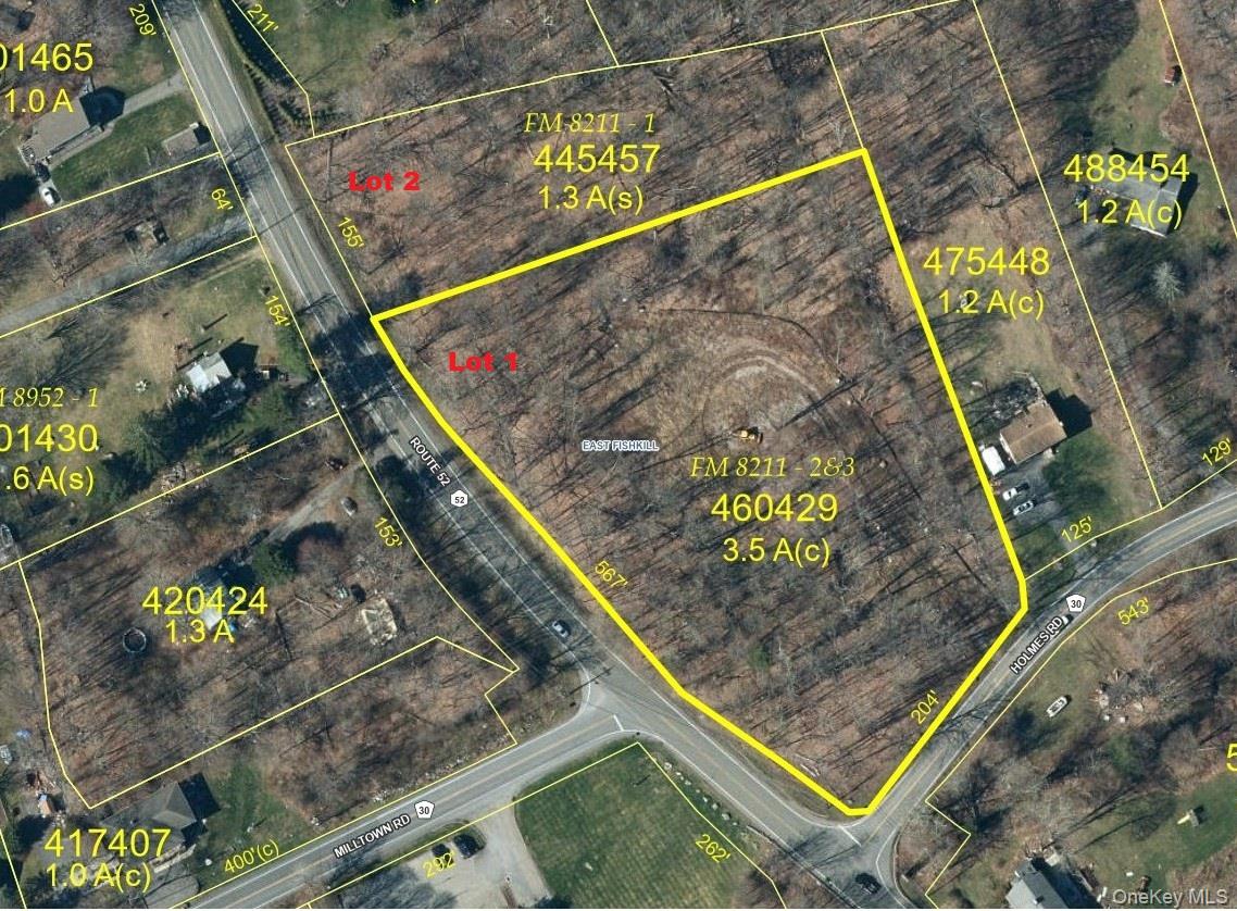 576 Holmes Road Holmes, NY 12531 - Photo 2 of 12 This exceptional offering: two commercial parcels totaling 4.361 acres, comprised of 3.19 acres and 1.171 acres.