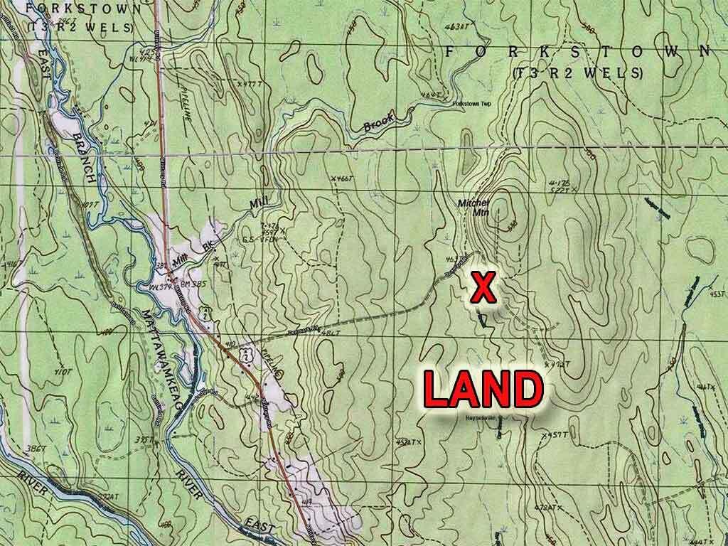 Lot 12 Denmark Road Wytopitlock, ME 04497 - Photo 5 of 11 topo-map-haynesville-land