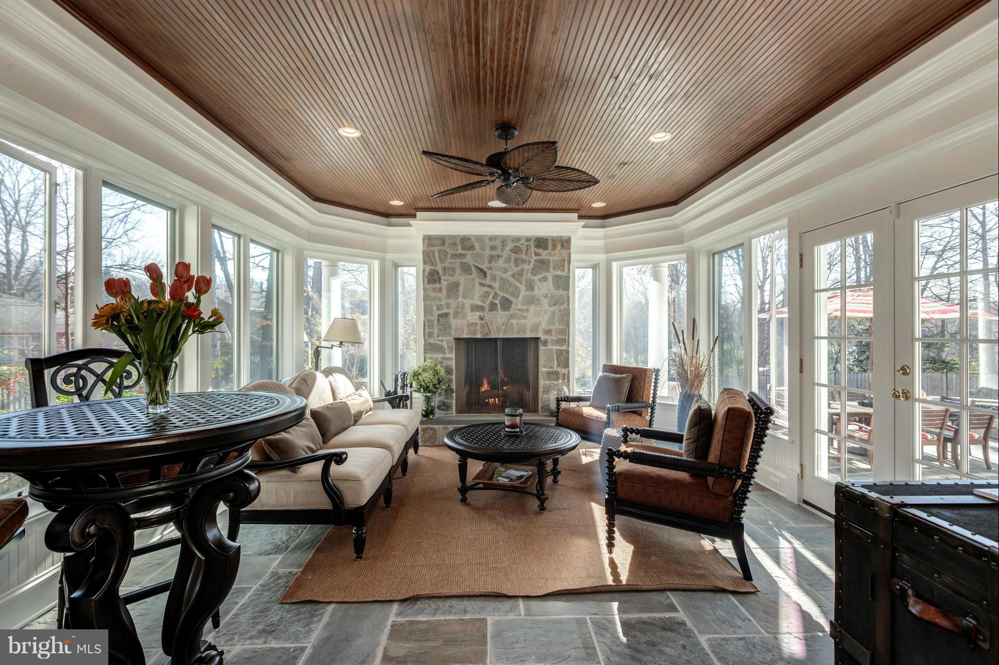 1901 Kirby Road McLean, VA 22101 - Photo 6 of 29 3 Season Room w/tray ceiling, cove lights, FP