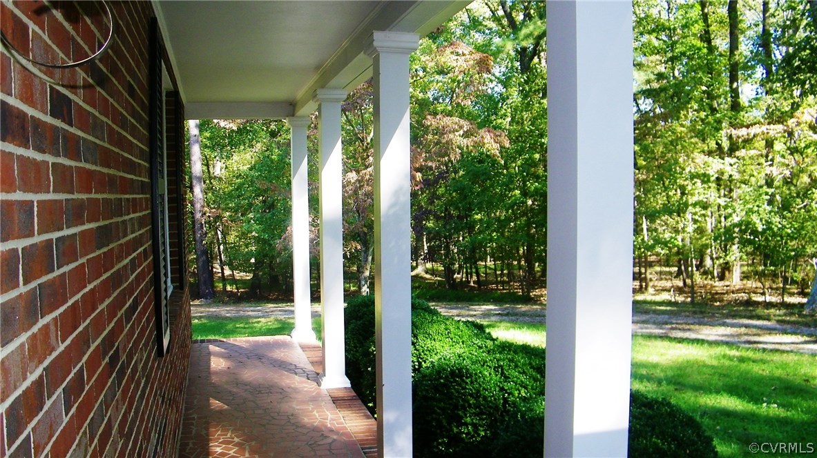 13401 Inge Road Chester, VA 23836 - Photo 2 of 24 a view of backyard with plants and large trees