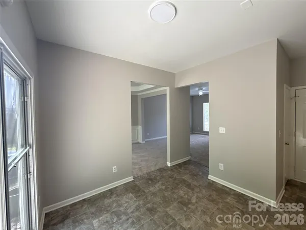 a view of entryway with bathroom