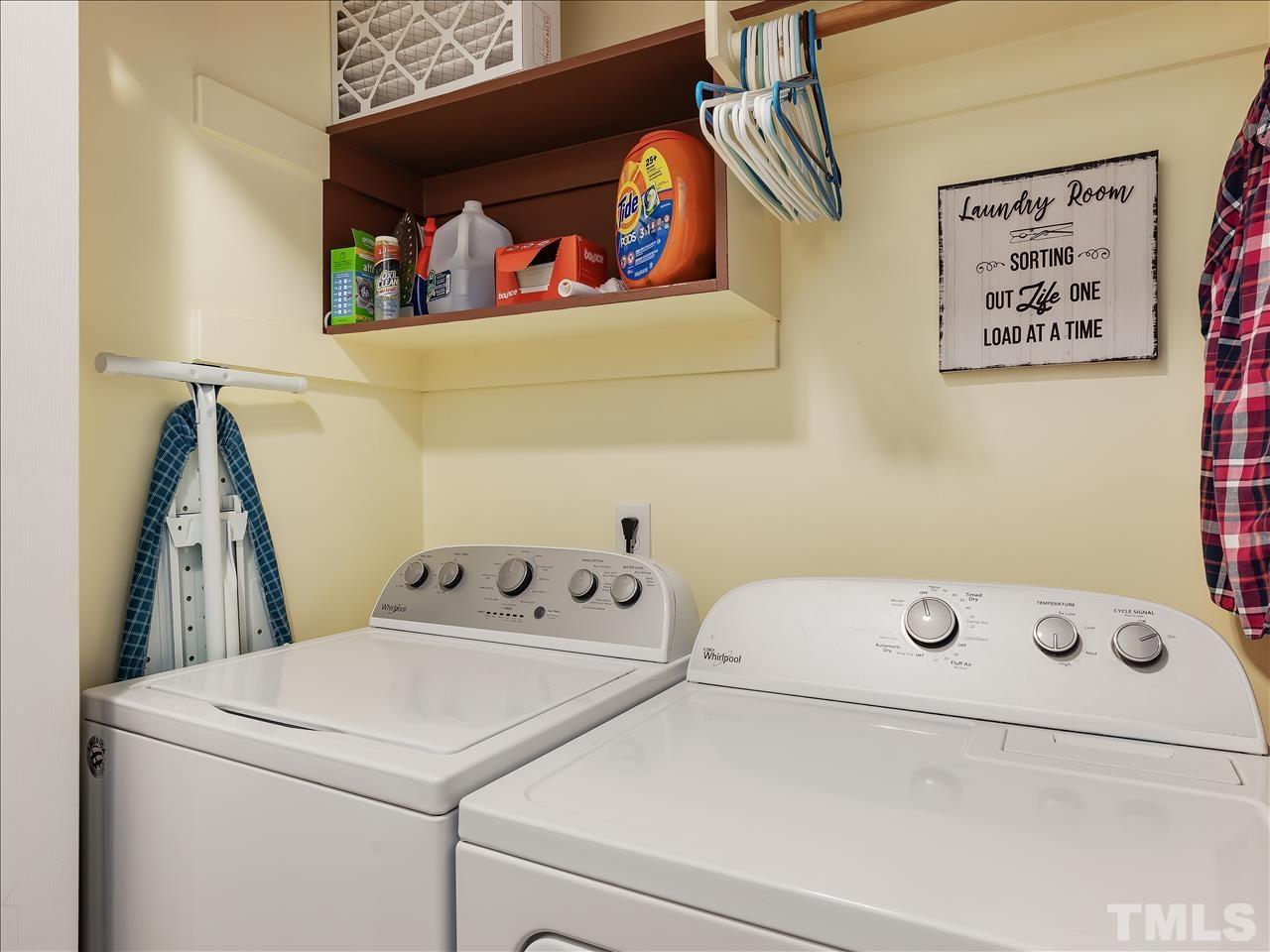4408 Emmit Drive Raleigh, NC 27604 - Photo 37 of 38 a utility room with dryer and washer