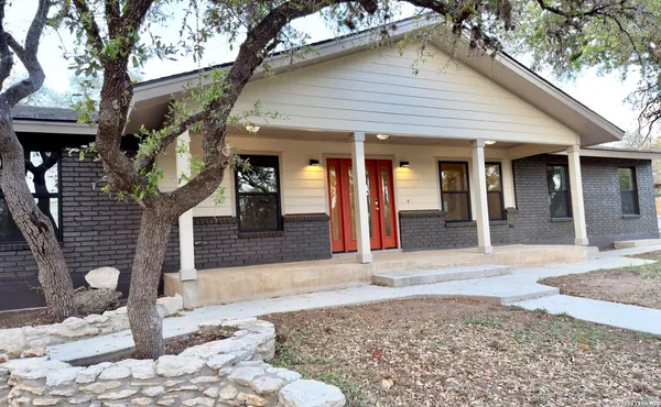 a front view of a house