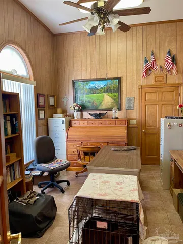 a view of an outdoor space with a lake view