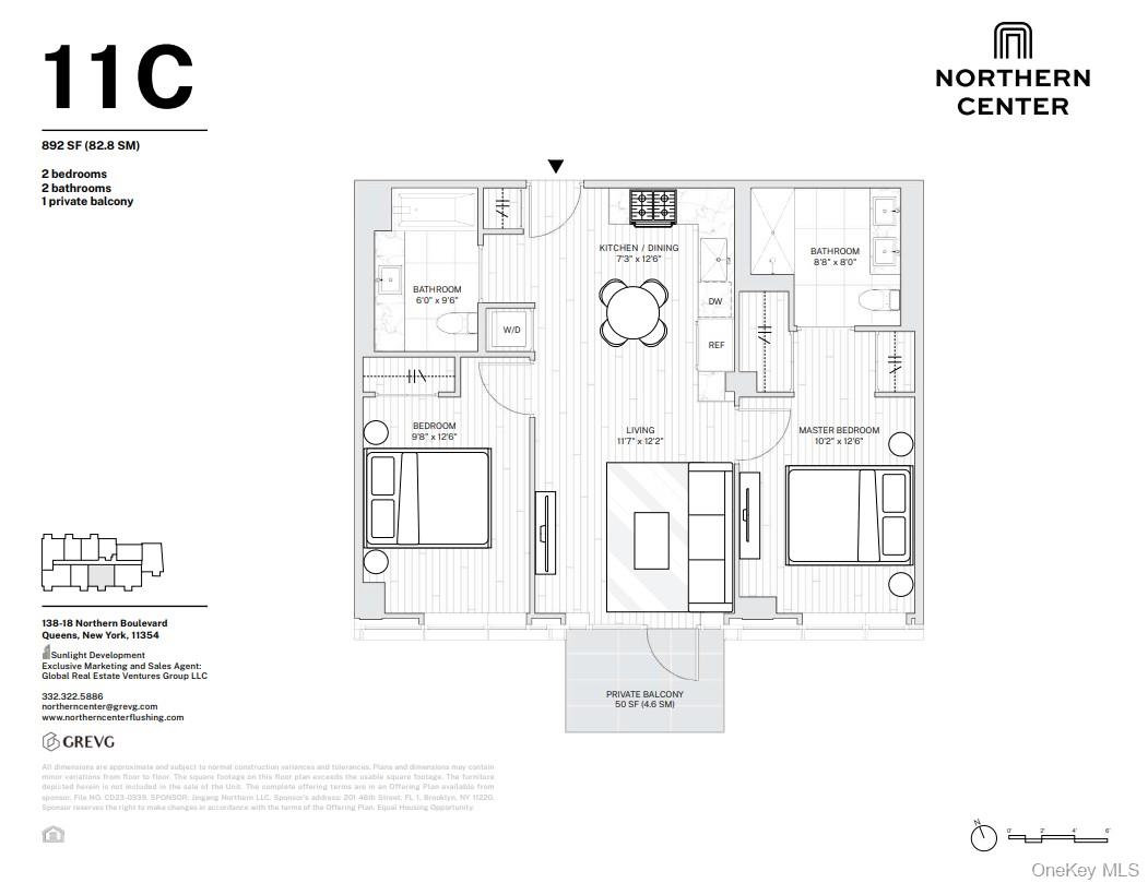 138-18 Northern Boulevard, Unit 11C Queens, NY 11354 - Photo 12 of 12 a picture of a bench in a white building