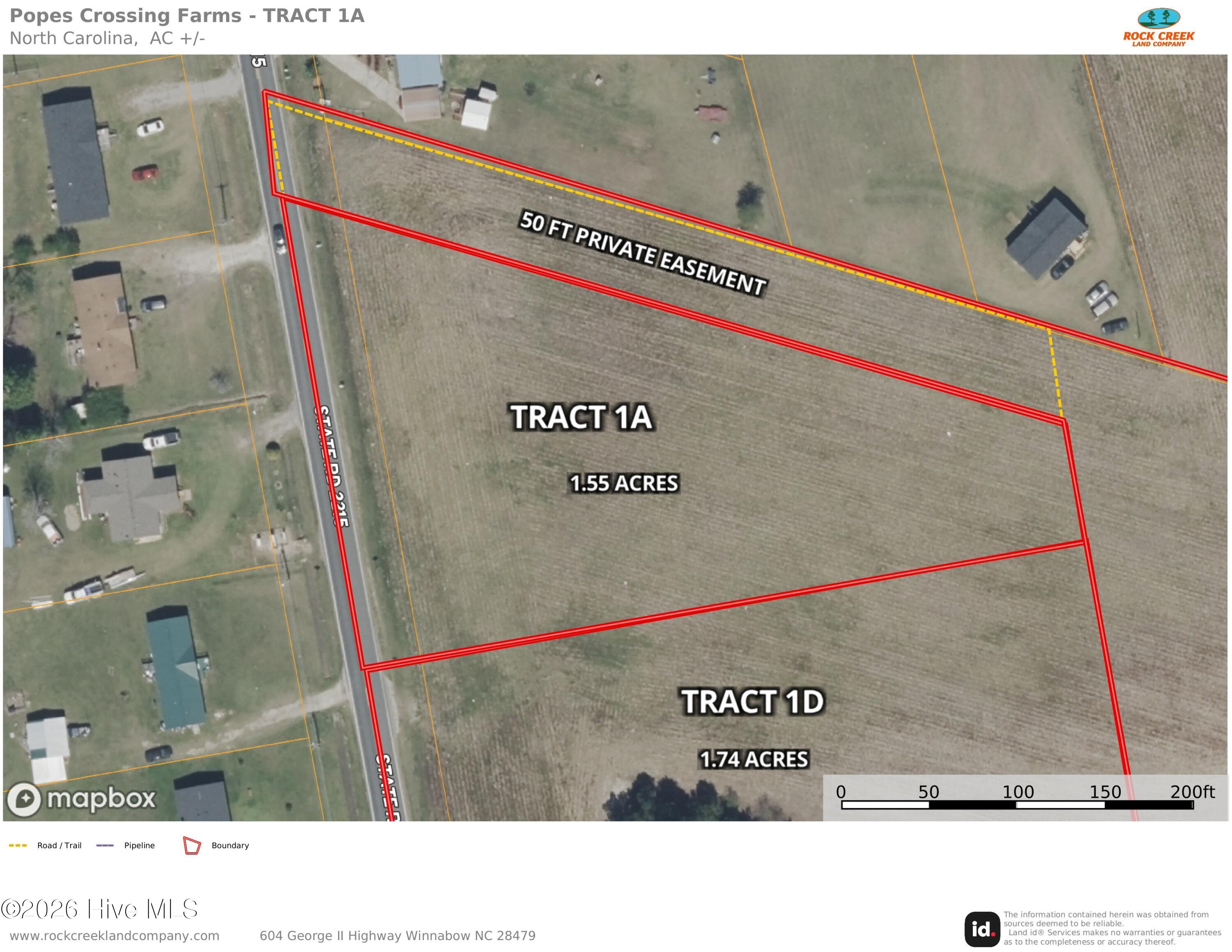 1 A Alamac Road Lumberton, NC 28358 - Photo 2 of 5 Tract 1A - Aerial