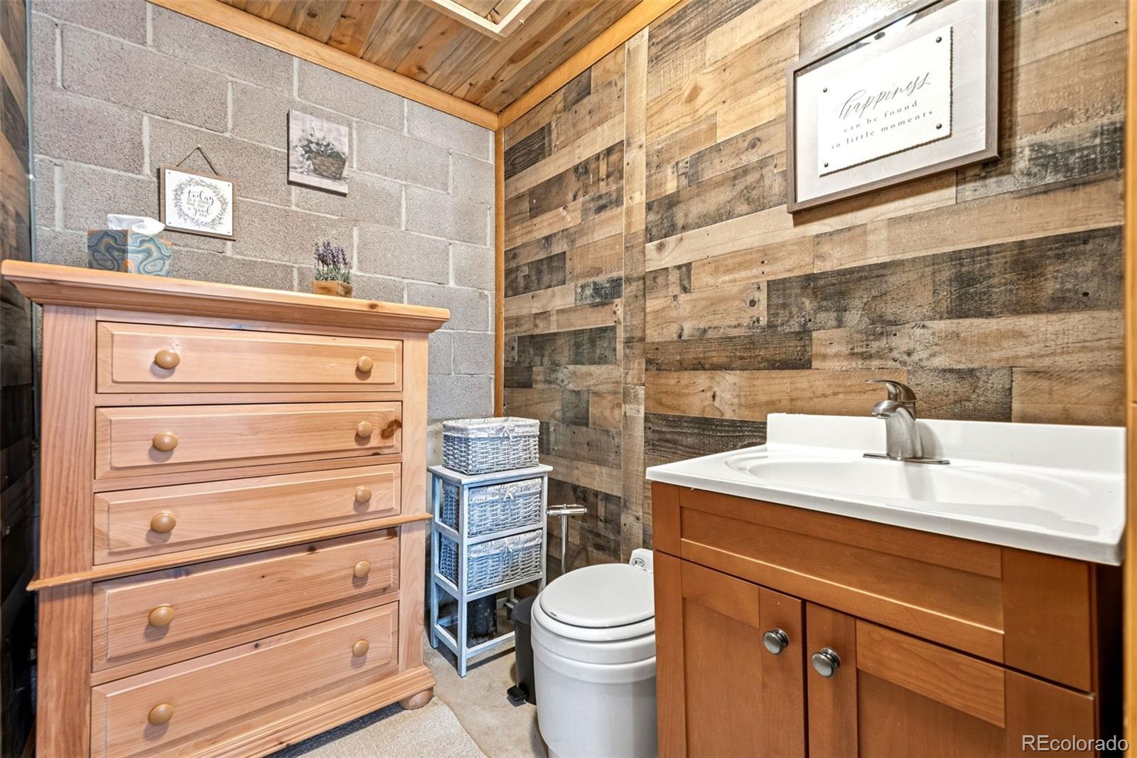 25845 Wilkerson Road Conifer, CO 80433 - Photo 10 of 16 a bathroom with a sink a toilet and shower