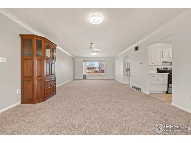 a view of an empty room