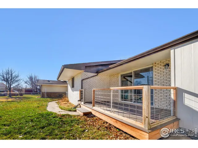 a house view with a garden space