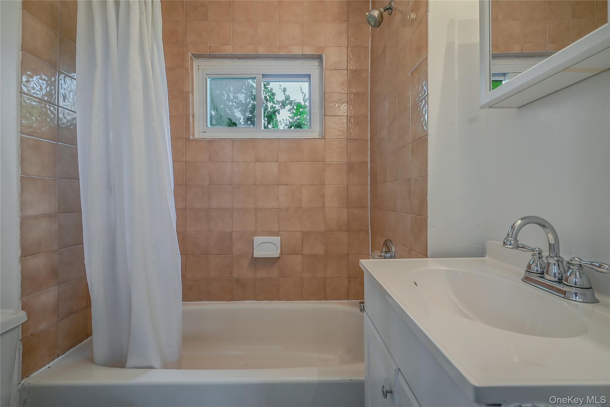 148 South 4th Street Bethpage, NY 11714 - Photo 15 of 16 a bathroom with a sink and a bathtub