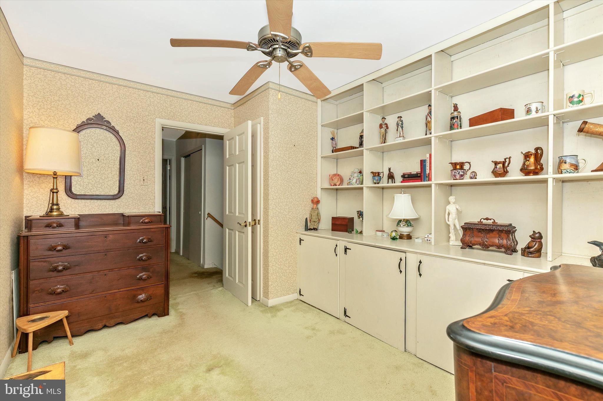 590 Brookwood Road Wayne, PA 19087 - Photo 34 of 81 Third Bedroom with Built in Bookcases