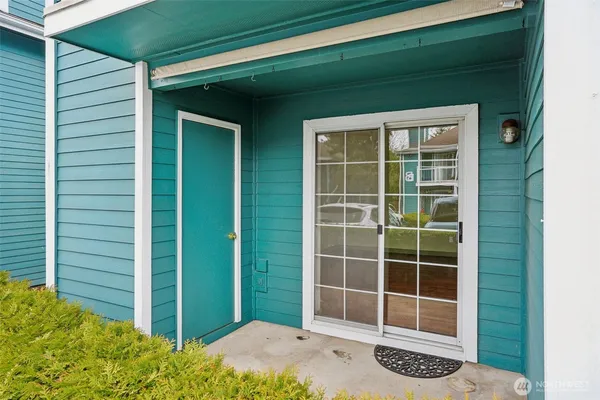 a view of front door