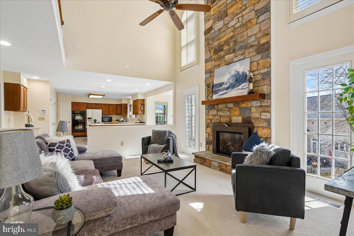 8501 Silverview Drive Lorton, VA 22079 - Photo 18 of 72 a living room with furniture and a fireplace