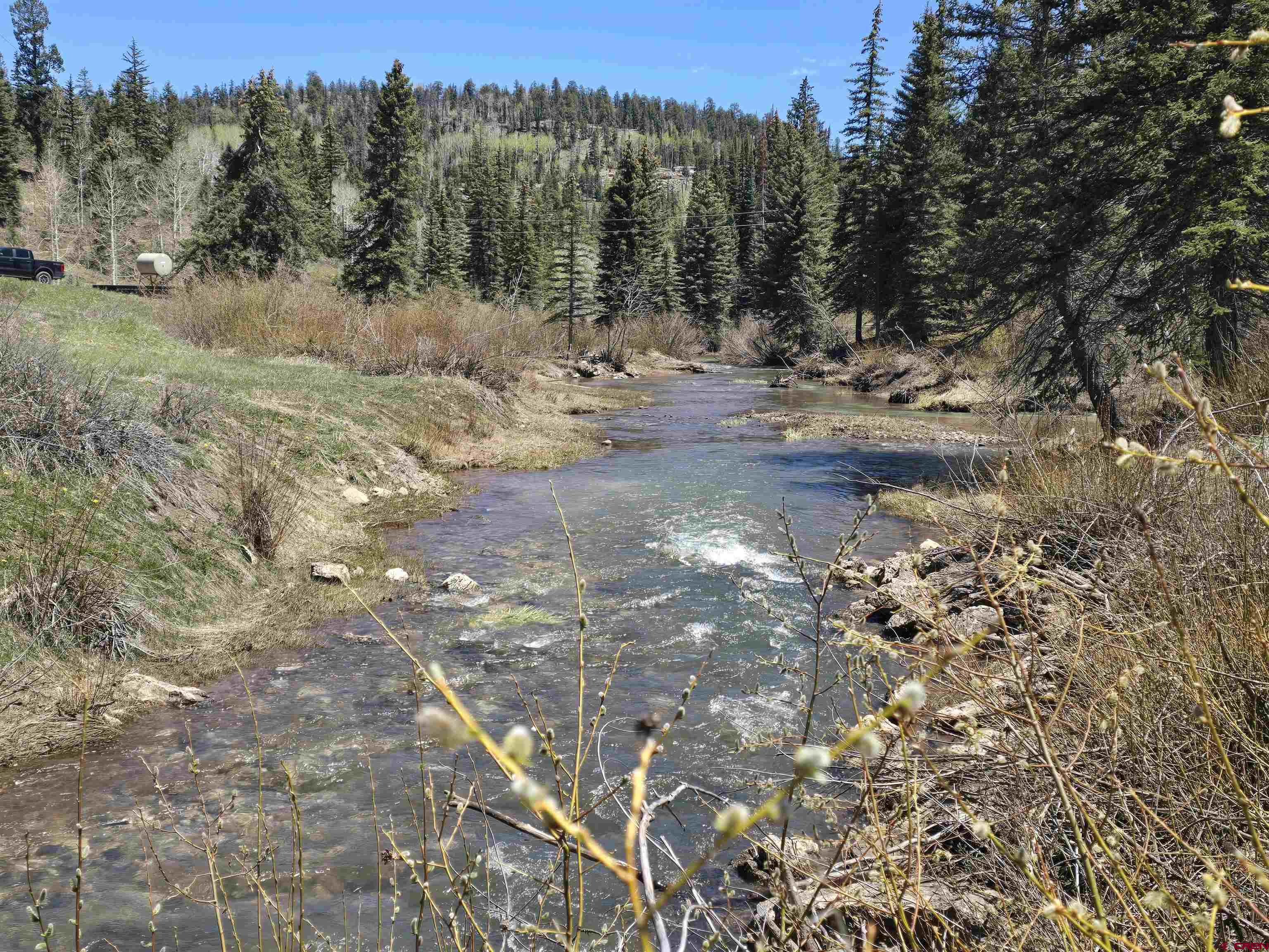 331 Beaver Circle Durango, CO 81301 - Photo 24 of 25 Little Cascade Creek nearby. View from Beaver Circle. No creek view from property
