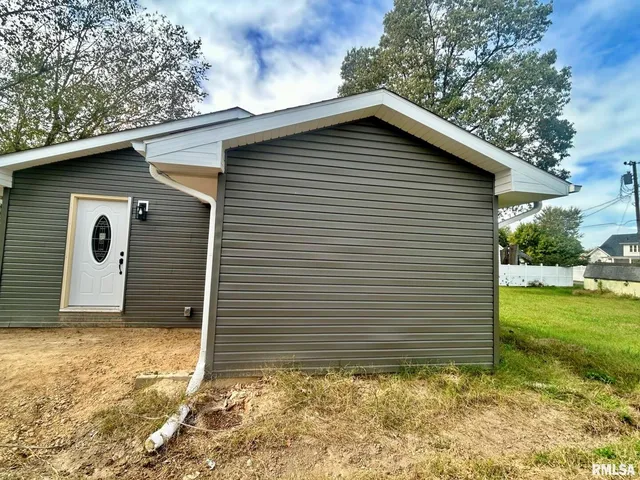 a backyard of a house