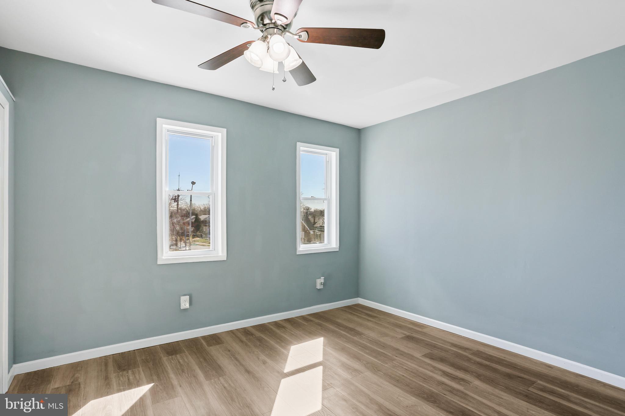 6812 Harford Road Baltimore, MD 21234 - Photo 14 of 33 Upper Level Bedroom with Gorgeous New Flooring