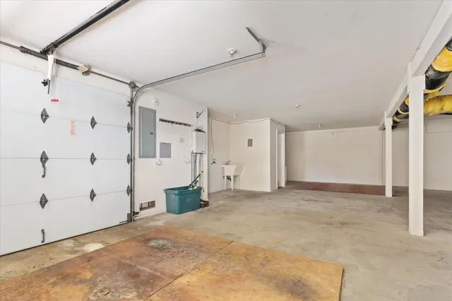 a view of a backyard with a garden