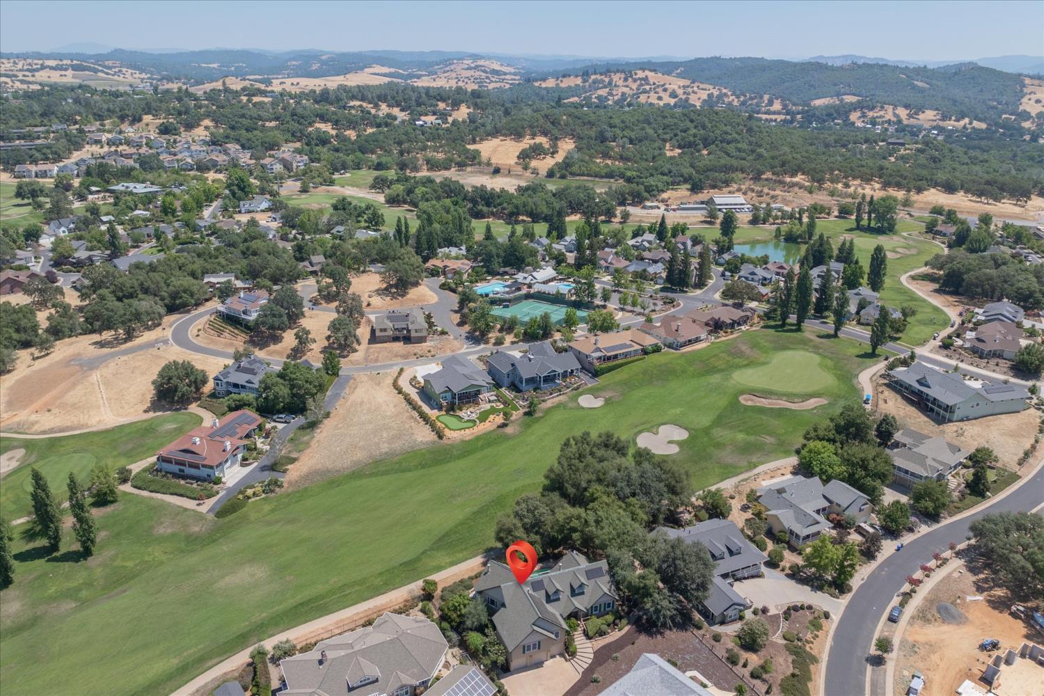 643 Miwuk Way Angels Camp, CA 95222 - Photo 55 of 55 an aerial view of a city with lots of residential buildings