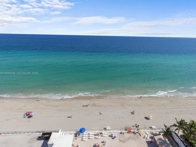 a view of beach and ocean