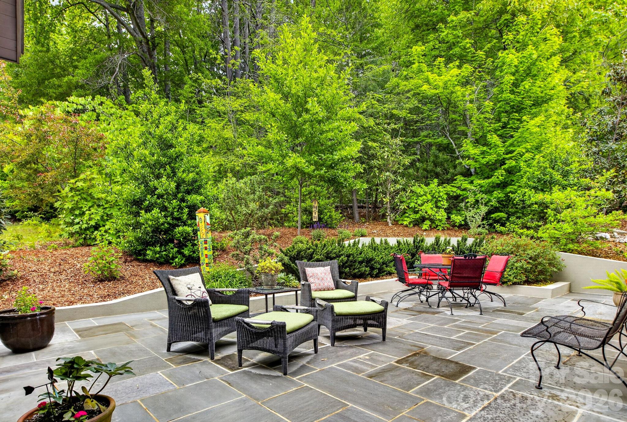 18 Wordsworth Road Black Mountain, NC 28711 - Photo 21 of 23 an outdoor space with furniture and garden view