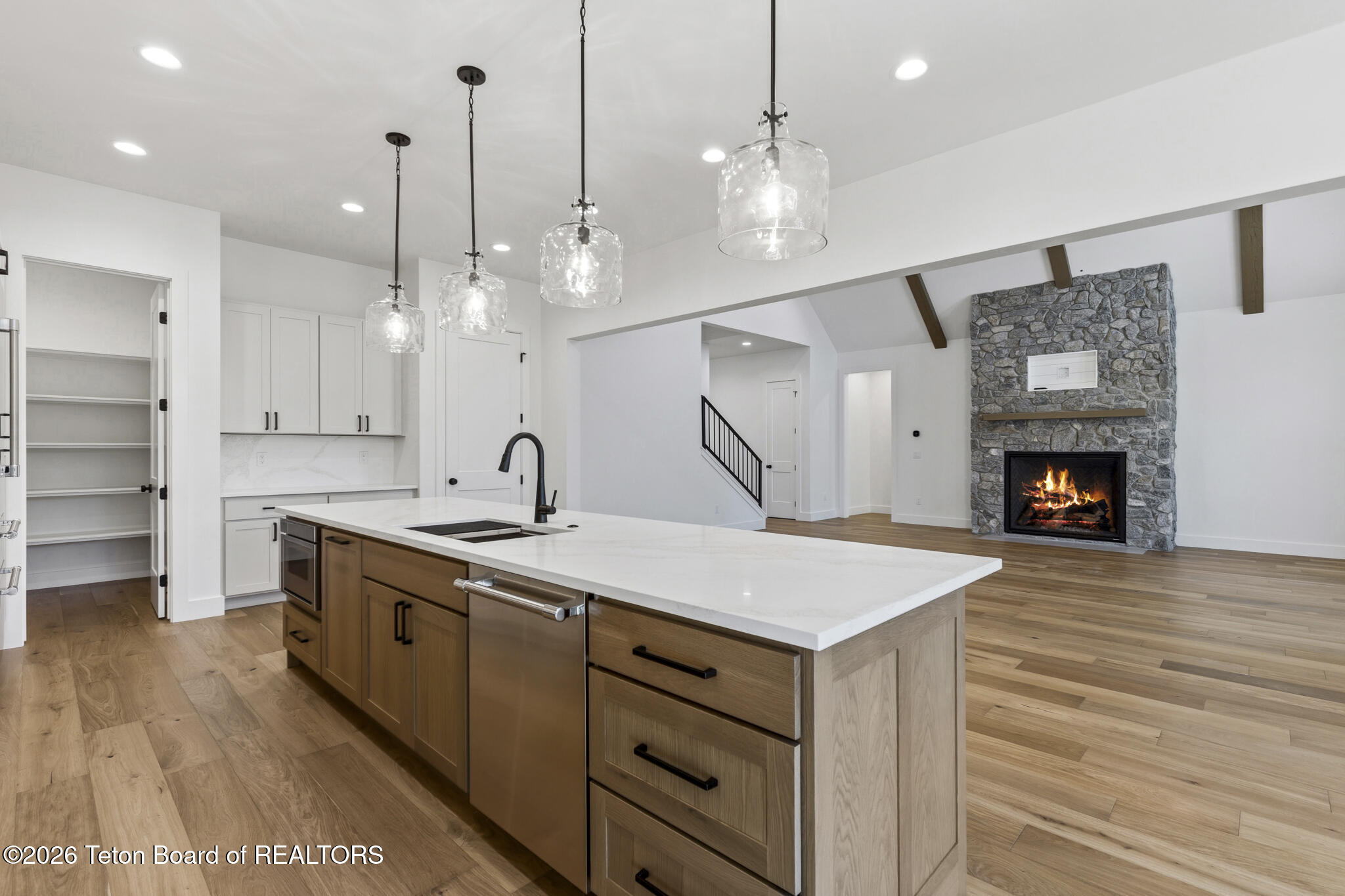 1817 Telemark Trail Driggs, ID 83422 - Photo 29 of 74 28 Kitchen and Living