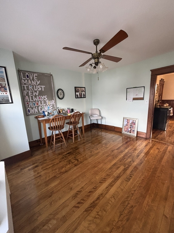 460 Burncoat Street, Unit B Worcester, MA 01606 - Photo 14 of 19 a view of a dining room with furniture and wooden floor