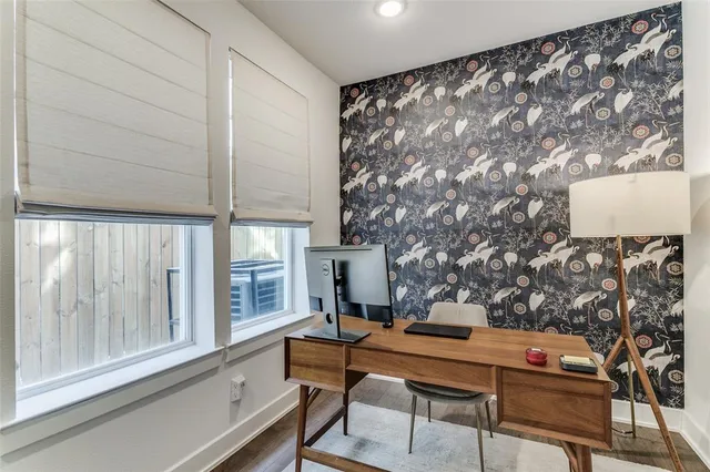 a room with furniture and a window