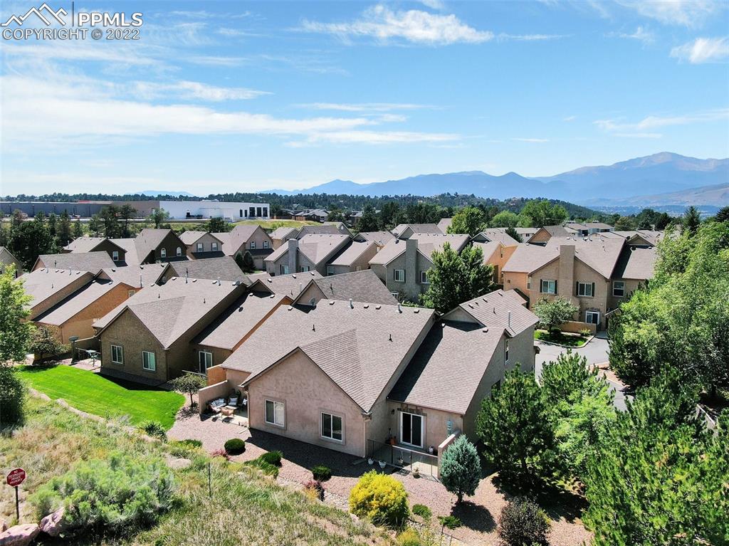 6578 Bethesda Point, Unit B Colorado Springs, CO 80918 - Photo 45 of 45 an aerial view of a house with a garden