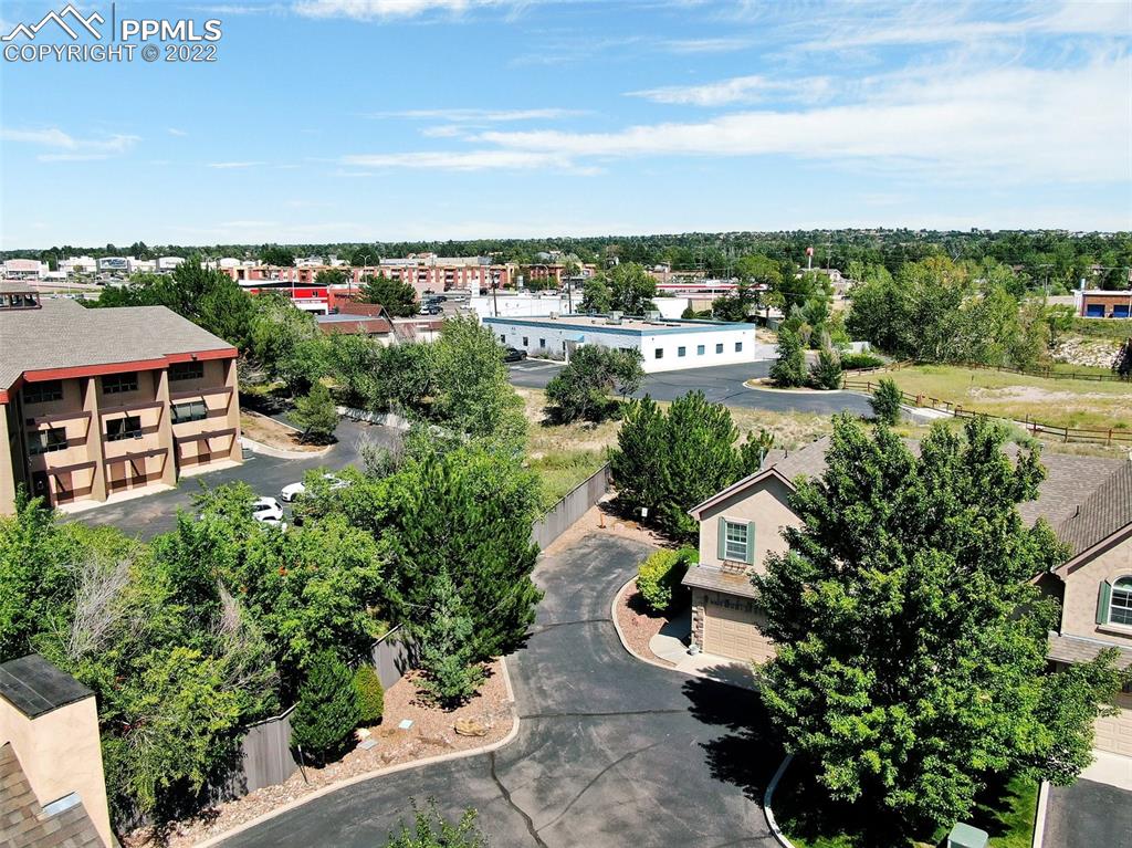 6578 Bethesda Point, Unit B Colorado Springs, CO 80918 - Photo 9 of 45 a view of a city and a mountain view