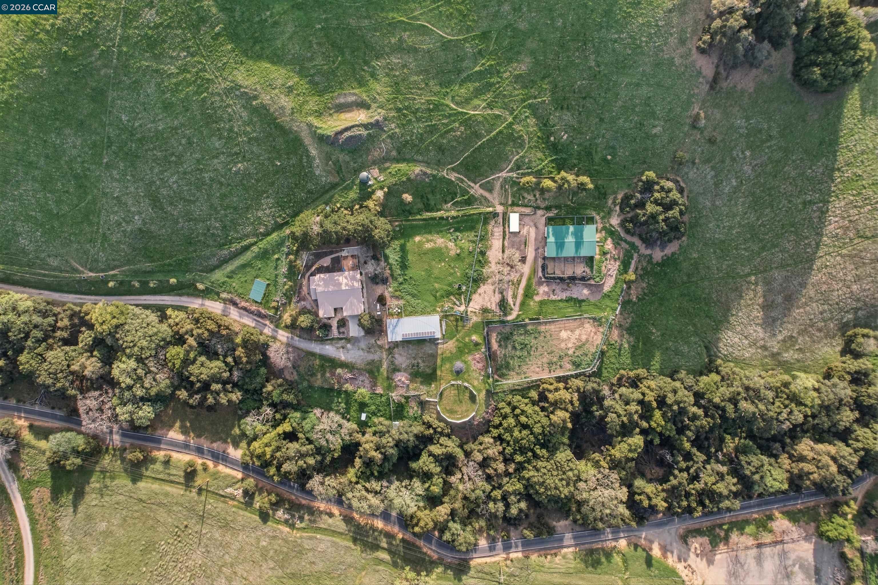 9530 Morgan Territory Road Livermore, CA 94551 - Photo 51 of 55 an aerial view of a house with a garden