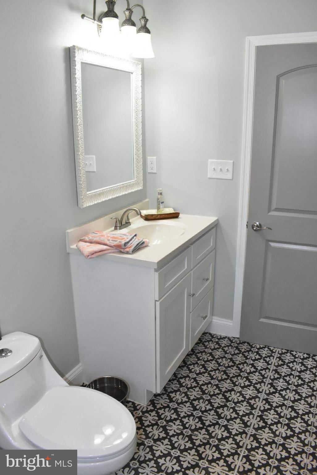 238 Pinewood Road Baltimore, MD 21222 - Photo 19 of 22 a bathroom with a sink toilet and mirror