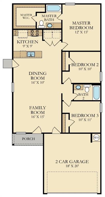 791 Circle Way Jarrell, TX 76537 - Photo 36 of 36 Floor plan
