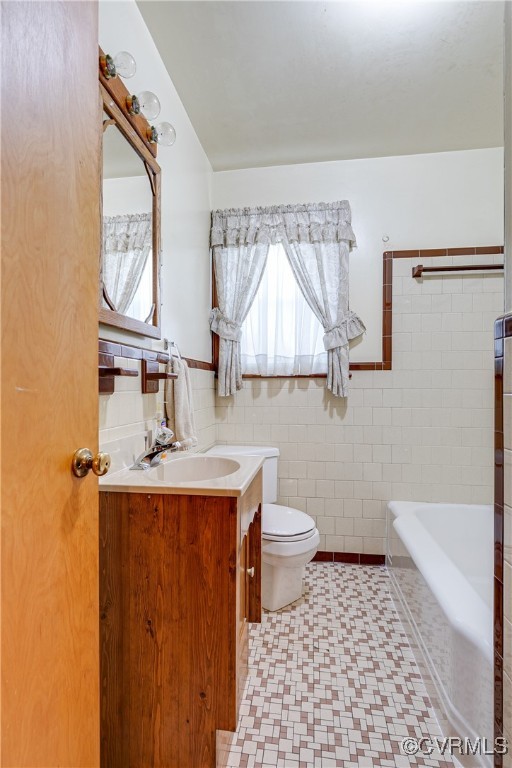 3307 Walnut Street Hopewell, VA 23860 - Photo 23 of 38 a bathroom with a granite countertop sink toilet a mirror and shower