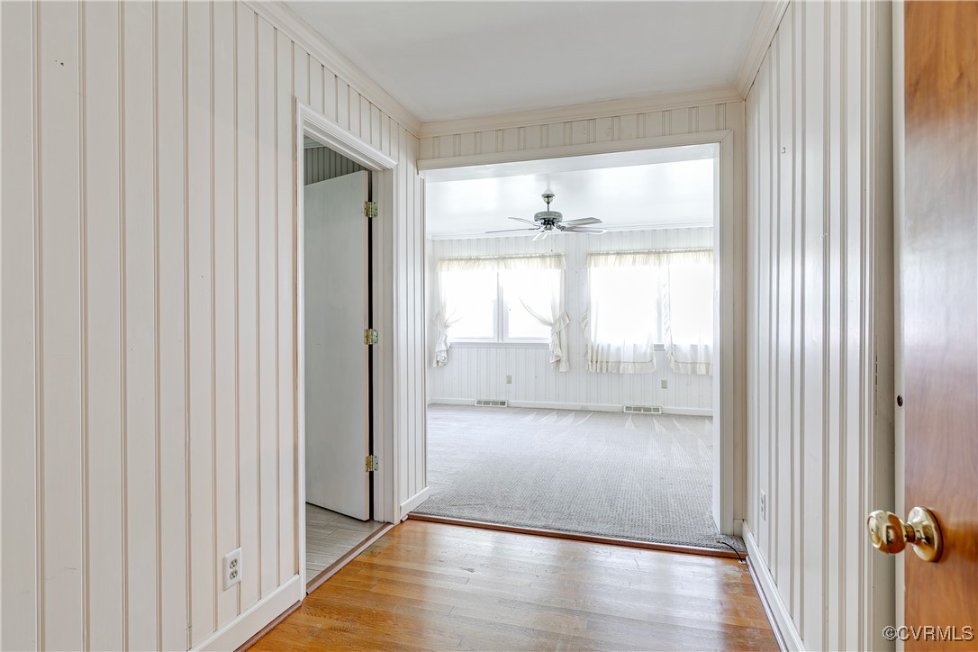3307 Walnut Street Hopewell, VA 23860 - Photo 30 of 38 a view of empty room with wooden floor and fan