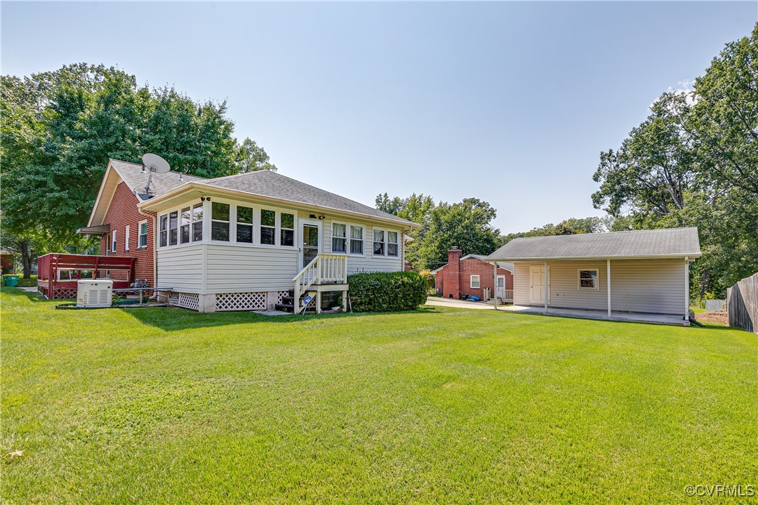 3307 Walnut Street Hopewell, VA 23860 - Photo 10 of 38 a view of a house with a yard and sitting area