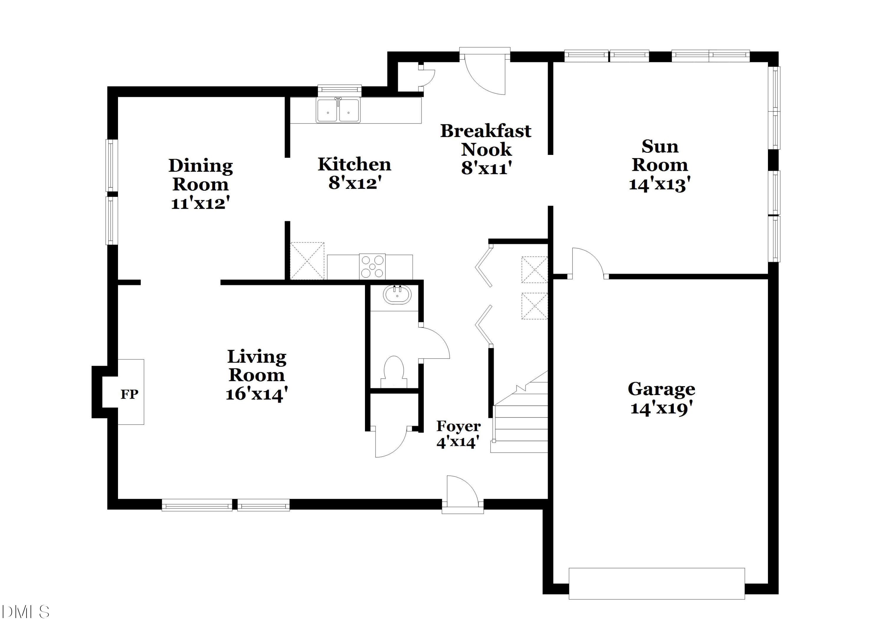 3345 Daingerfield Drive Raleigh, NC 27616 - Photo 16 of 17 101-photo-floor-plan-8284255