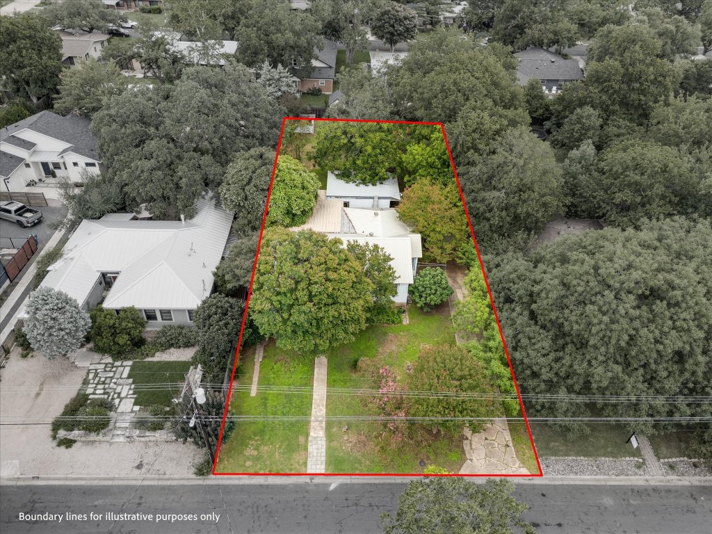 1206 Ruth Avenue Austin, TX 78757 - Photo 17 of 22 an aerial view of a house with a yard