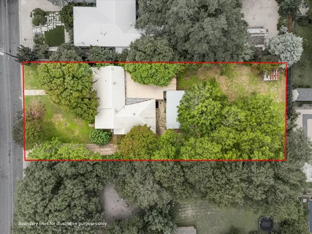 a house view with a space