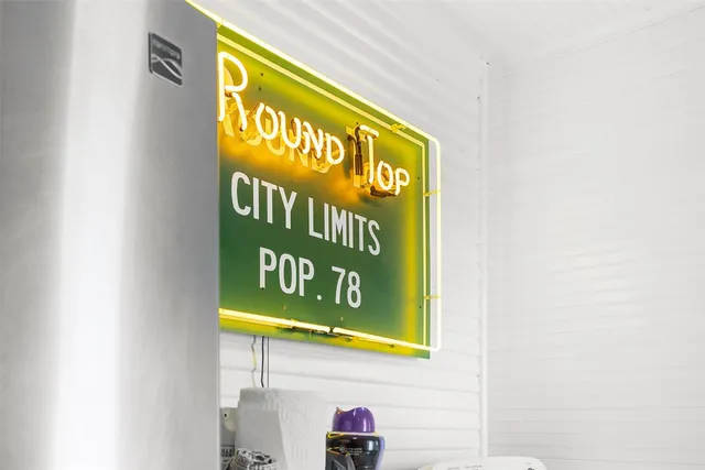 a sign that is on the side of a building