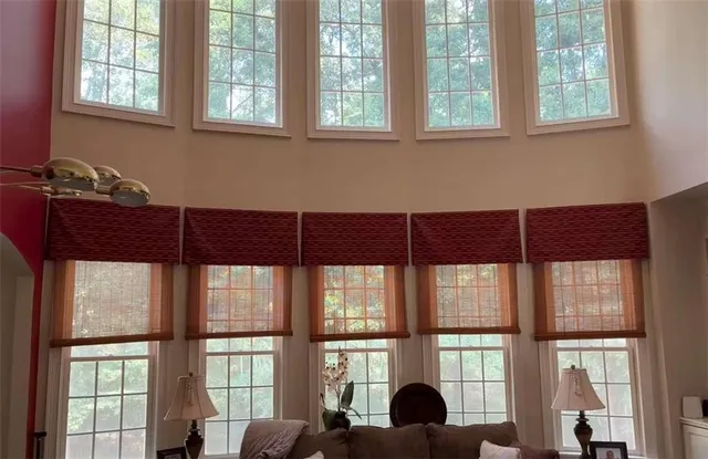 a view of a window and a chair in a room