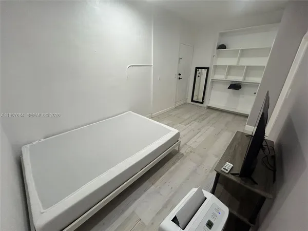 view of room with wooden floor