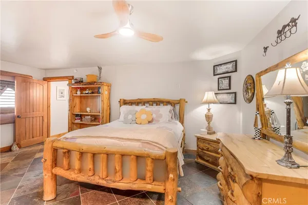 a room with furniture