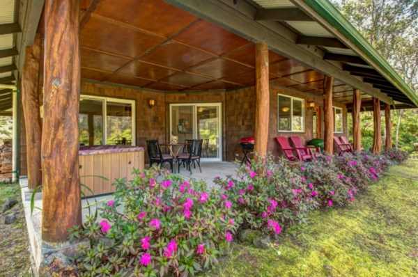 11-3125 Kaleponi Road Mountain View, HI 96771 - Photo 3 of 25 a view of a porch with flowers and next to a window