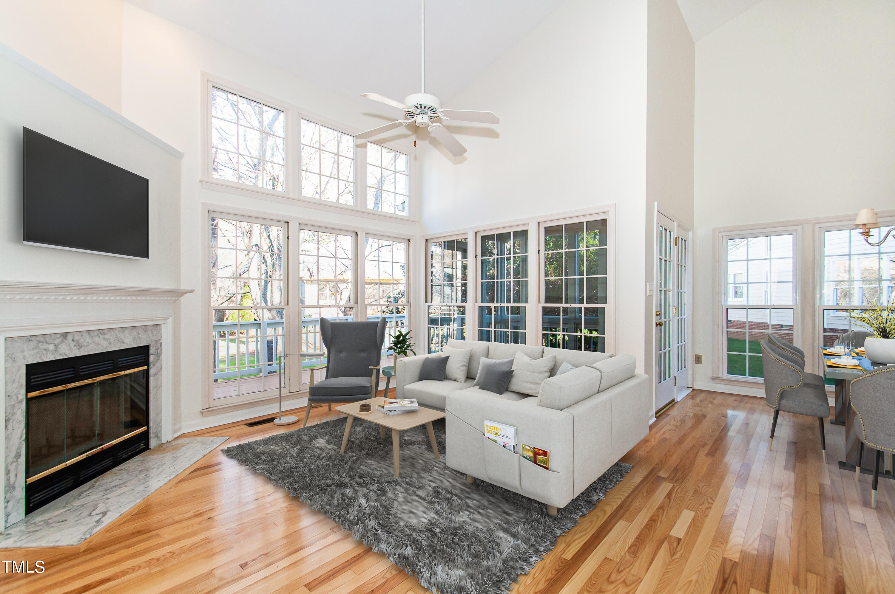 27 Renwick Court Raleigh, NC 27615 - Photo 2 of 49 Living room staged