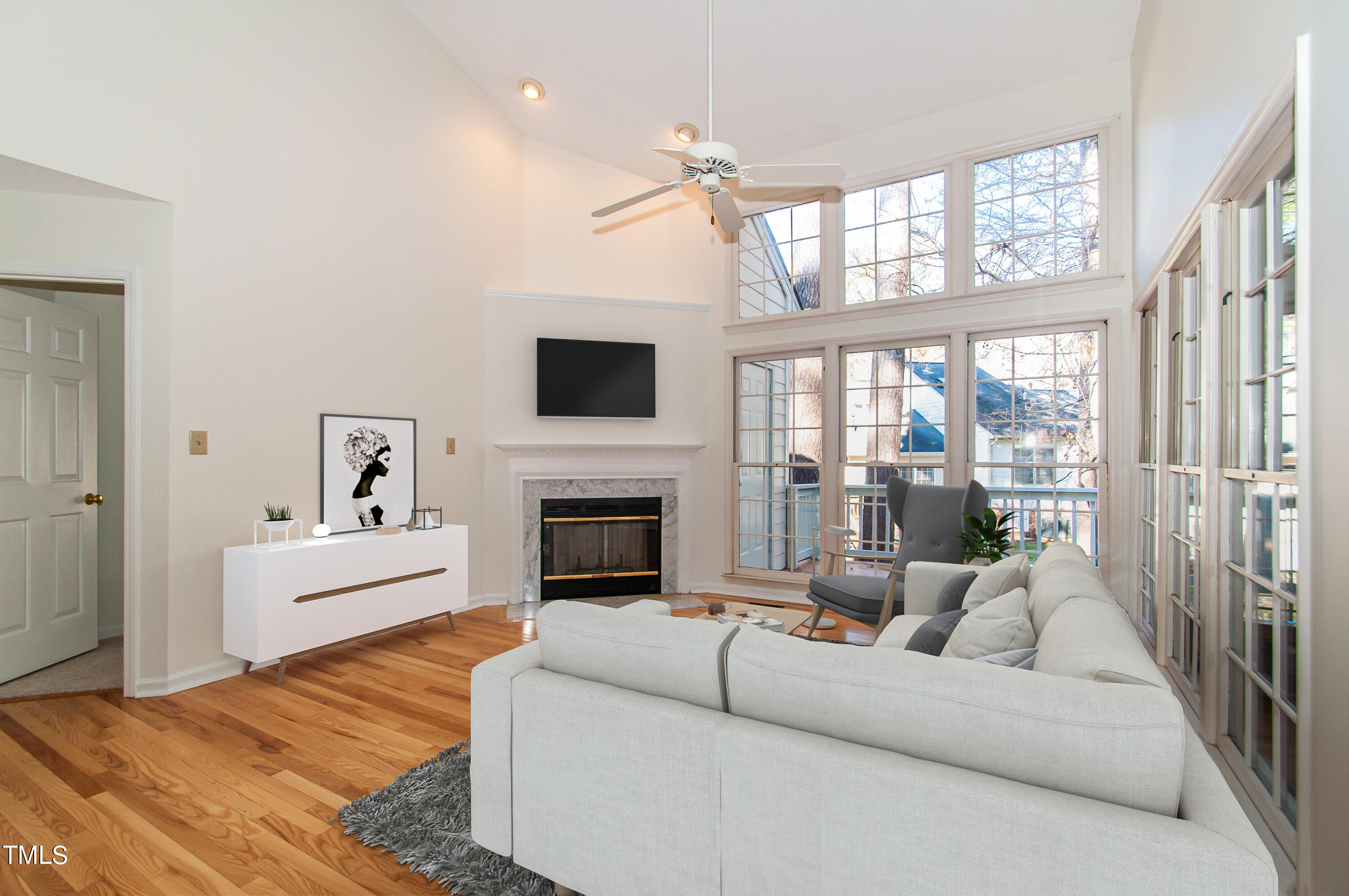 27 Renwick Court Raleigh, NC 27615 - Photo 3 of 49 Living room staged