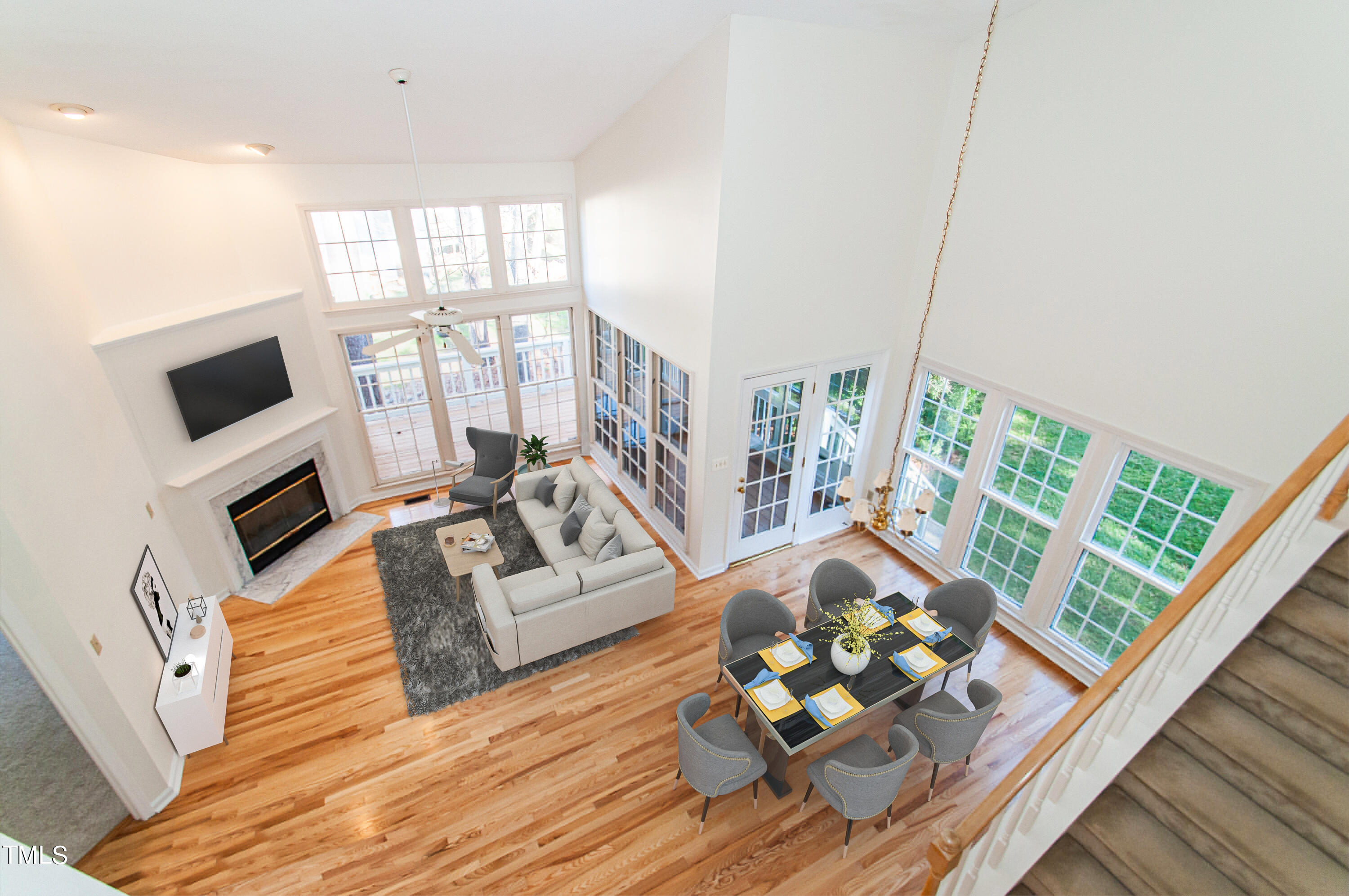 27 Renwick Court Raleigh, NC 27615 - Photo 4 of 49 Living-Dining staged