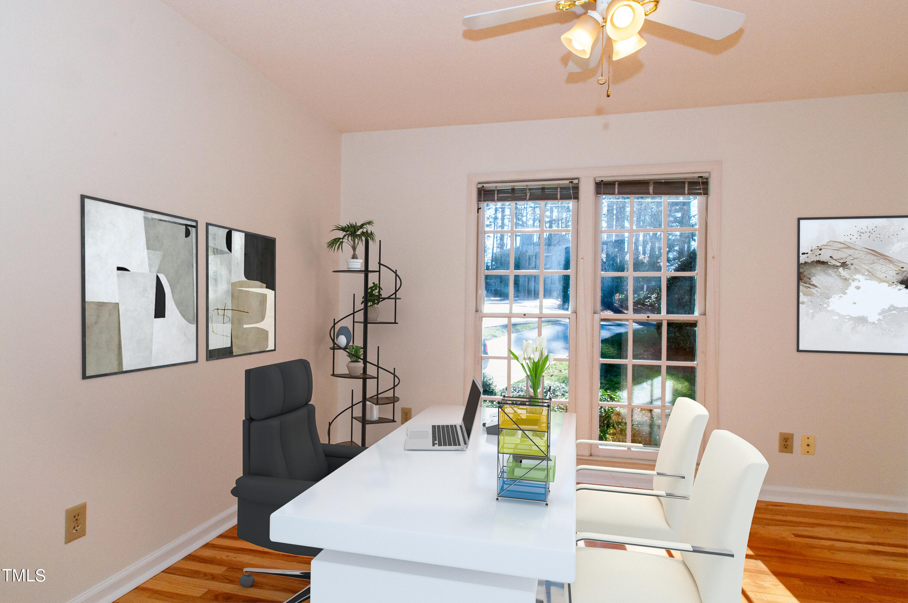 27 Renwick Court Raleigh, NC 27615 - Photo 6 of 49 Main floor office or Bedroom 4 staged